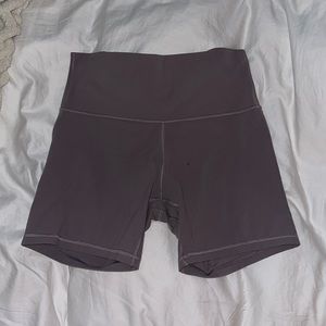 Purple/grey Lululemon biker shirt size 10 lightly worn